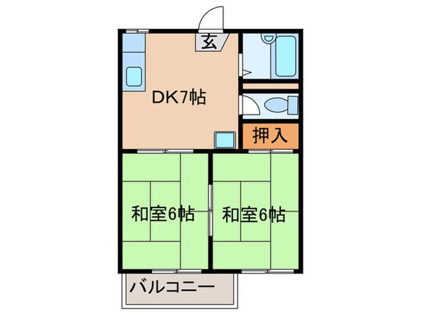 タウニ－Ｆ１の物件間取画像